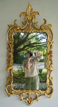 18th Century Period Carved and Gilt Chippendale Mirror