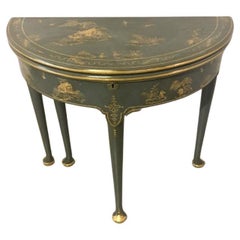 Chinoiserie Lacquer Games Side Table 