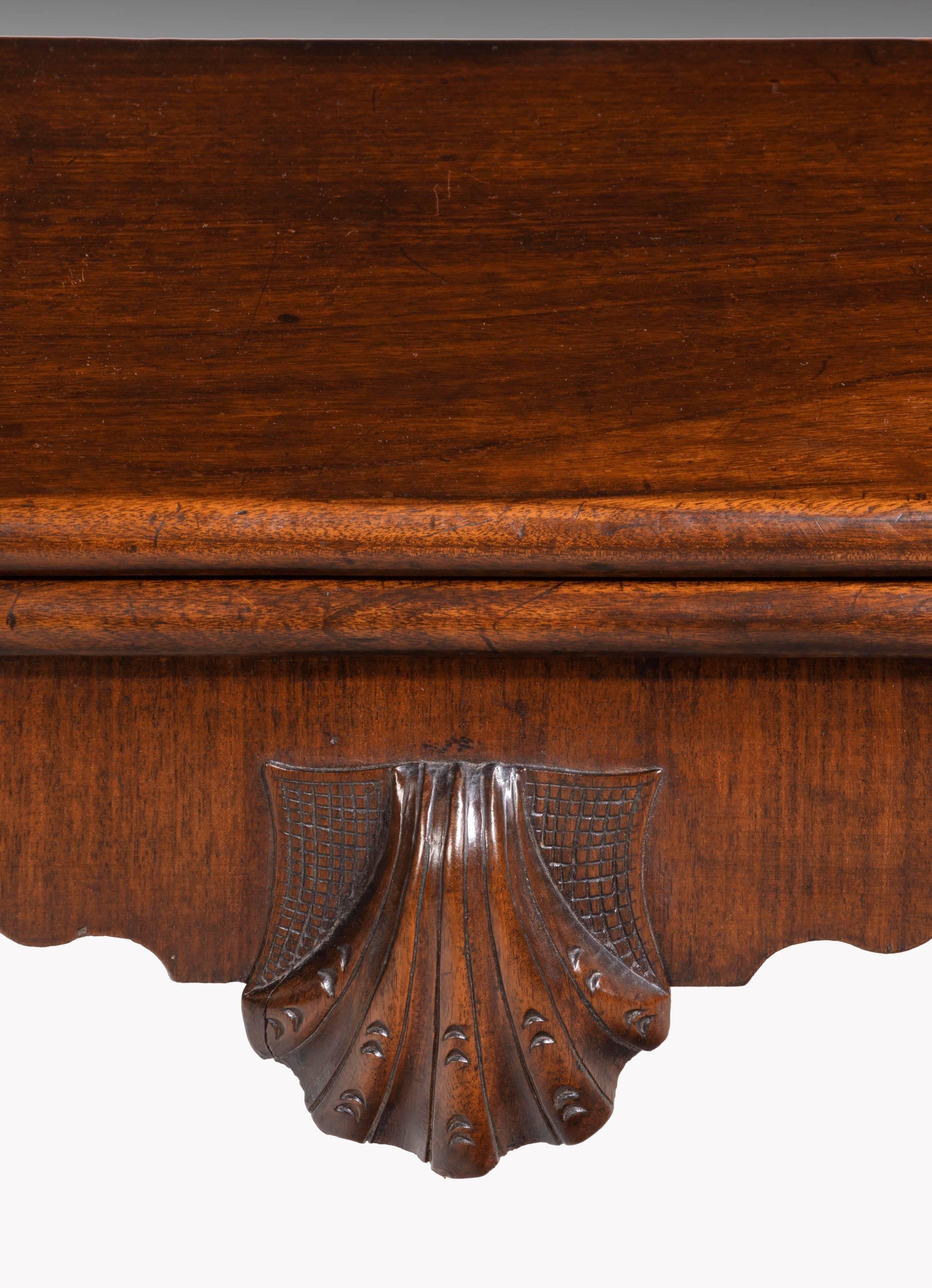 18th Century Period Irish Mahogany Card Table 2