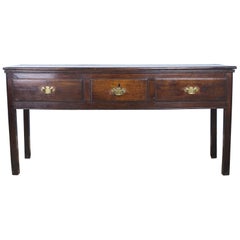 Antique 18th Century Period Oak Server