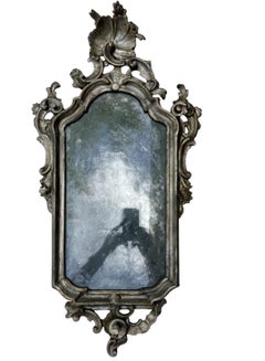 18th Century Period Rococo Venetian Carved and Silvered Mirror