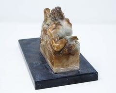 Scultura in alabastro con personificazione del giorno del XVIII secolo