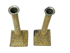 18th Century Pewter Candlesticks, by Carel Lodewijk Schurffius, Amsterdam