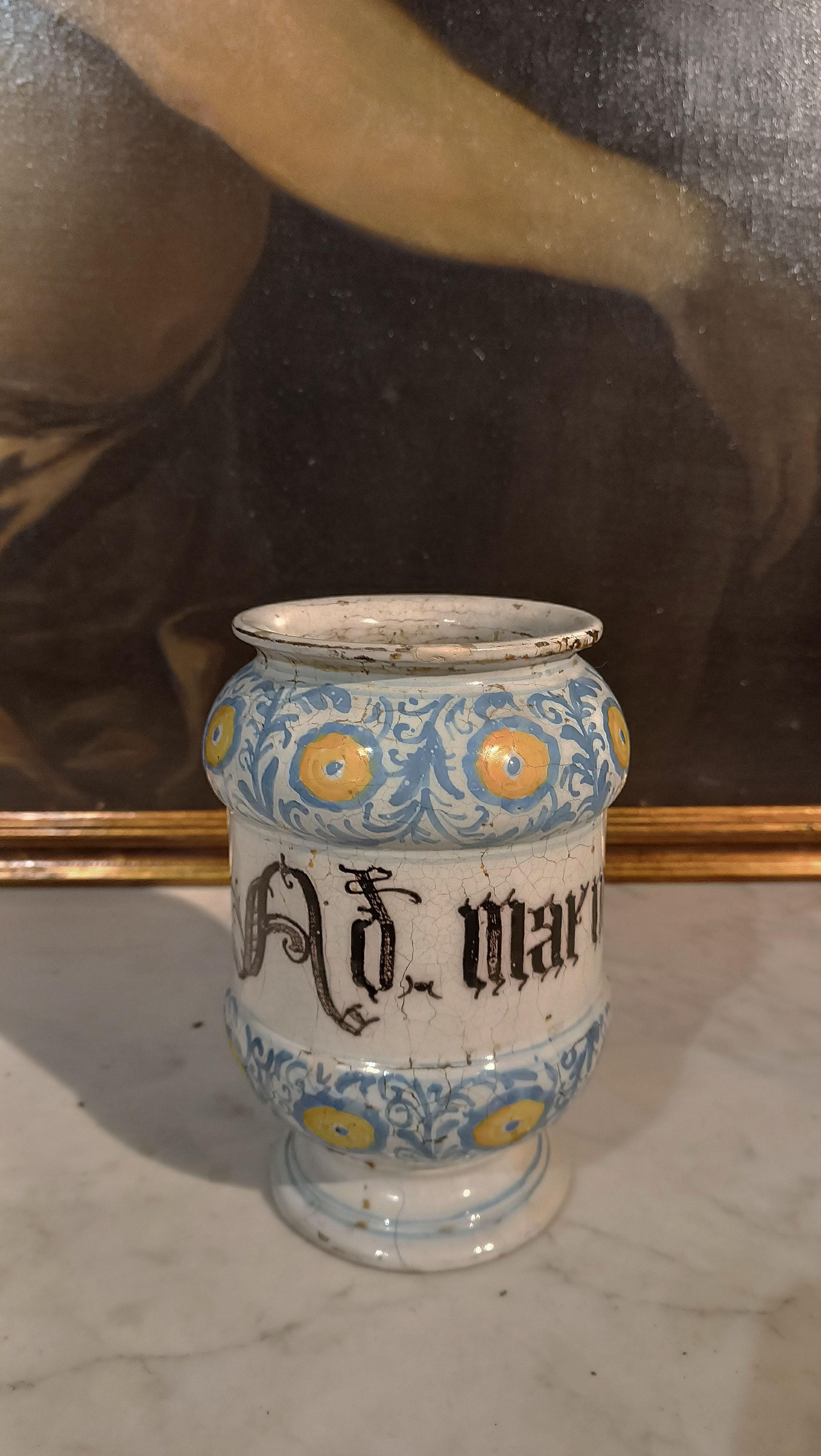 Italian 18th CENTURY PHARMACY ALBARELLO FAENZA For Sale