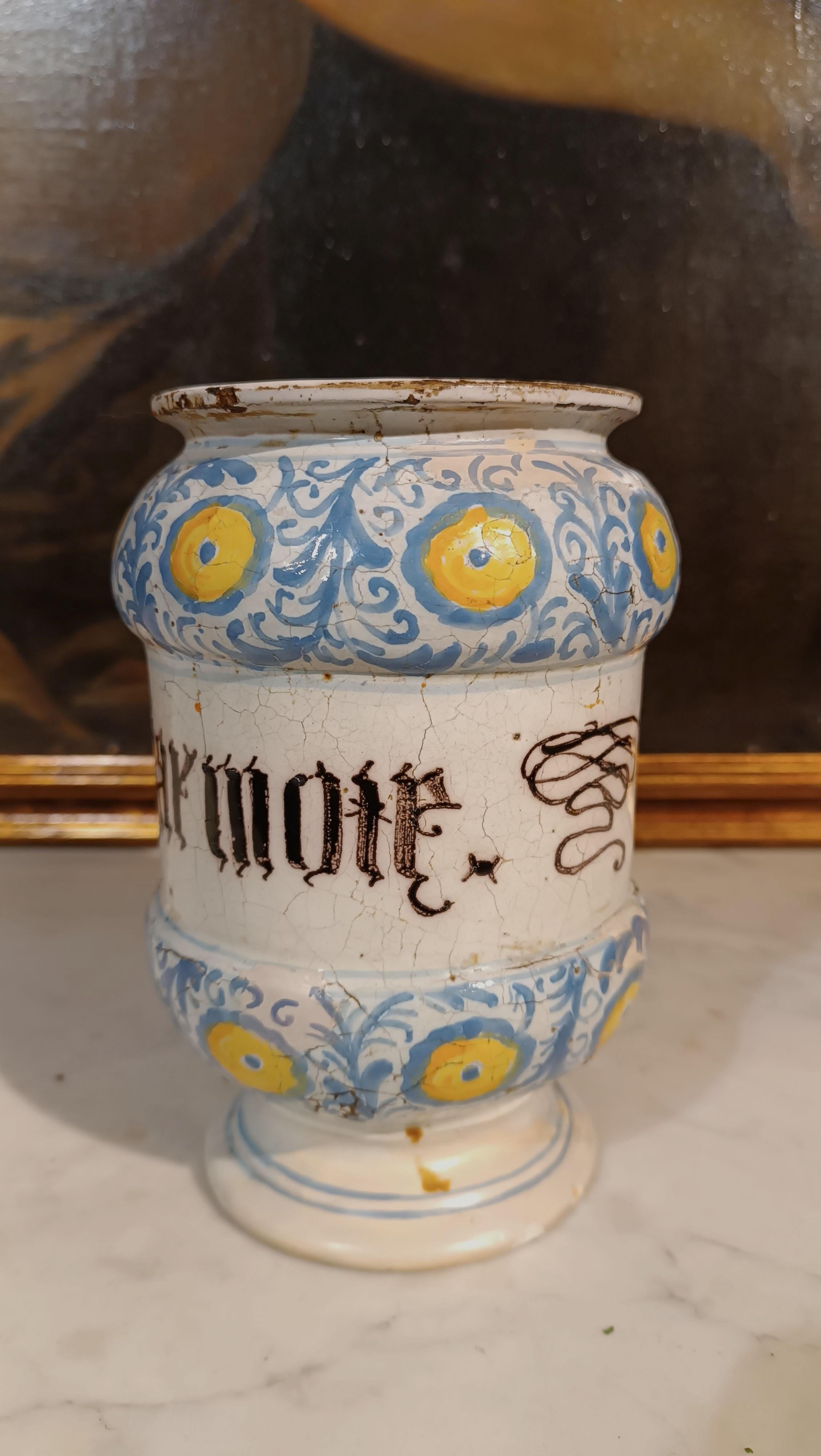 18th CENTURY PHARMACY ALBARELLO FAENZA In Good Condition For Sale In Firenze, FI