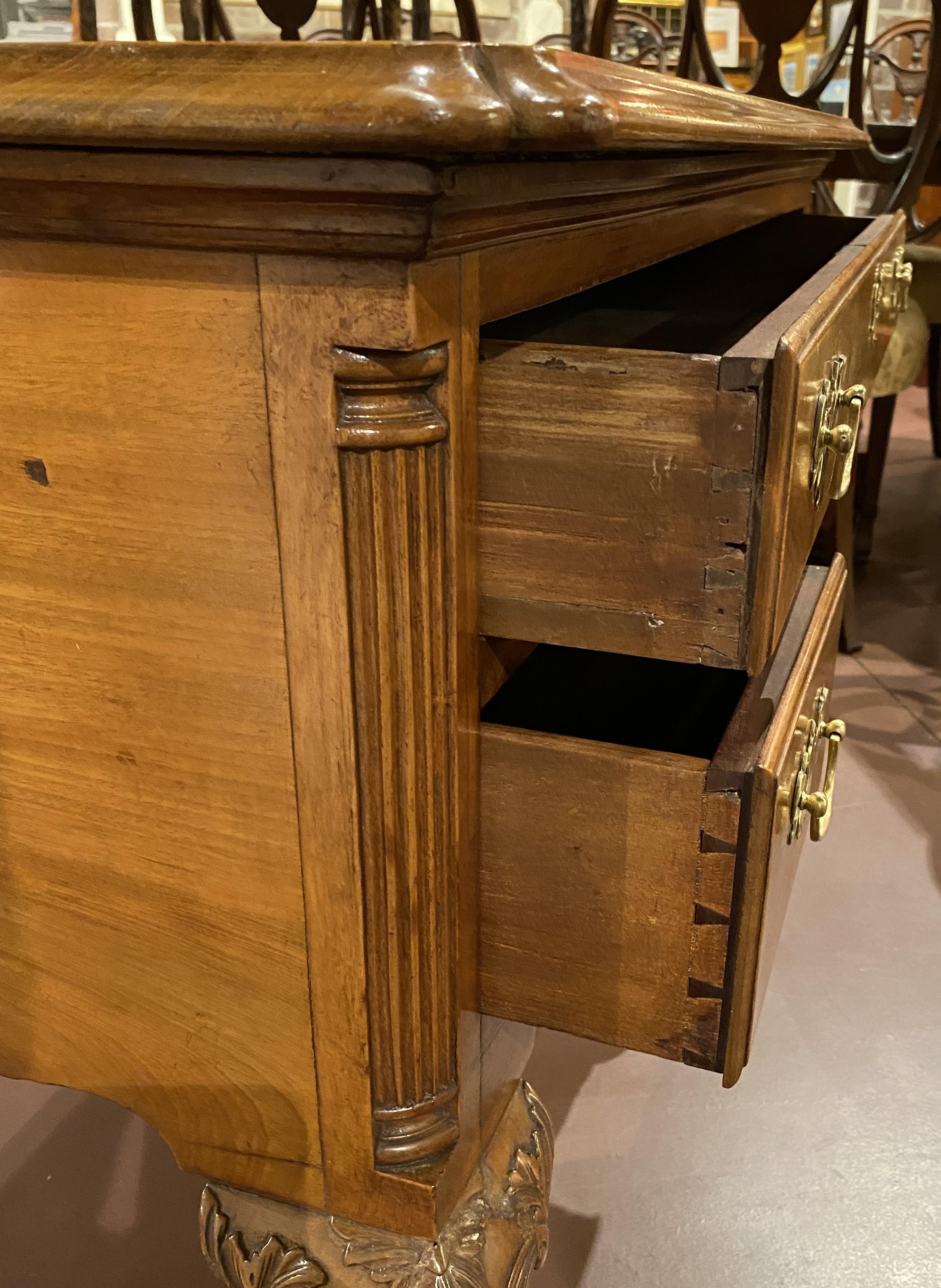 18th Century Philadelphia Carved Chippendale Lowboy 1