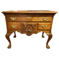 18th Century Philadelphia Carved Chippendale Lowboy