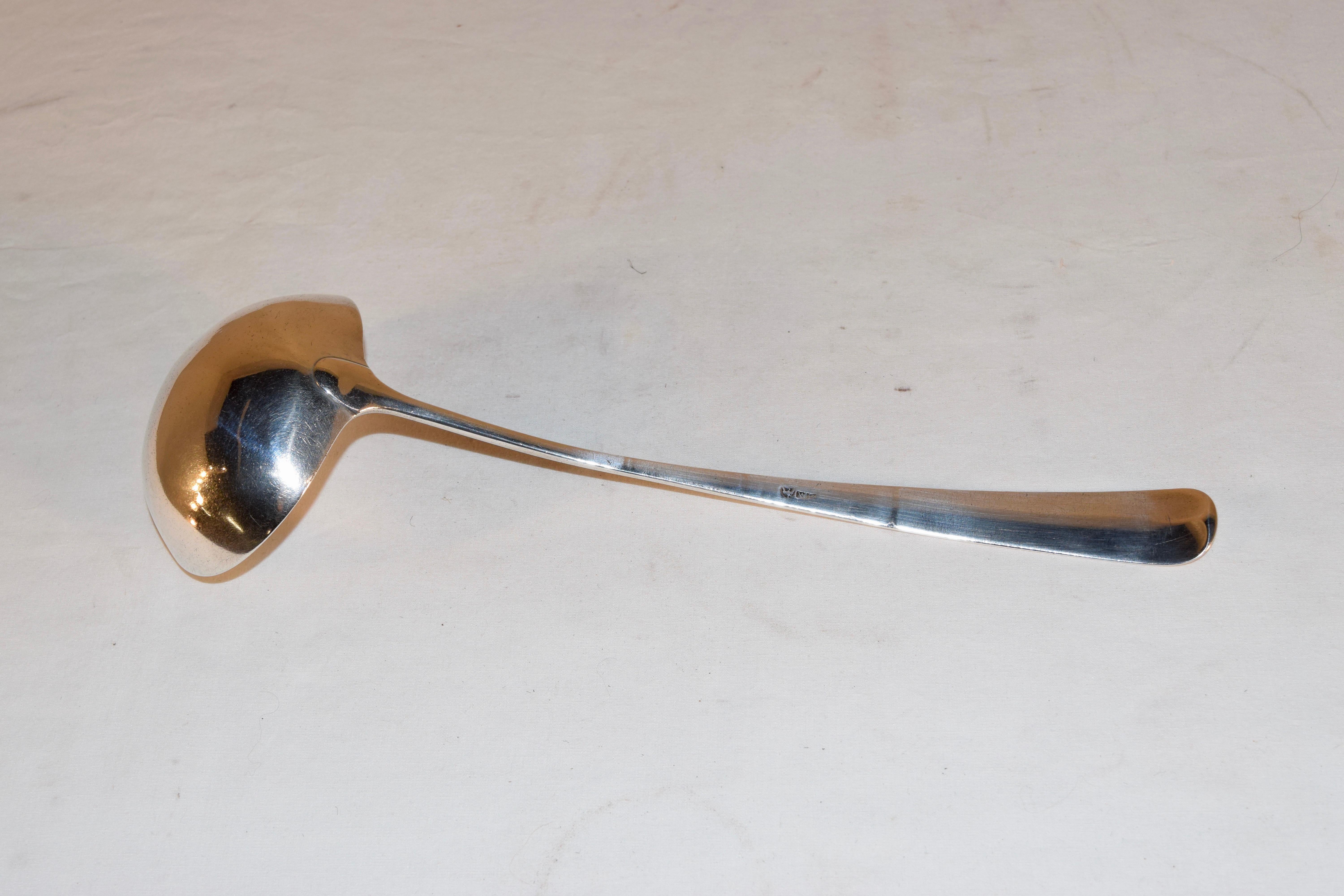 American Colonial 18th Century Philadelphia Sterling Silver Ladle For Sale