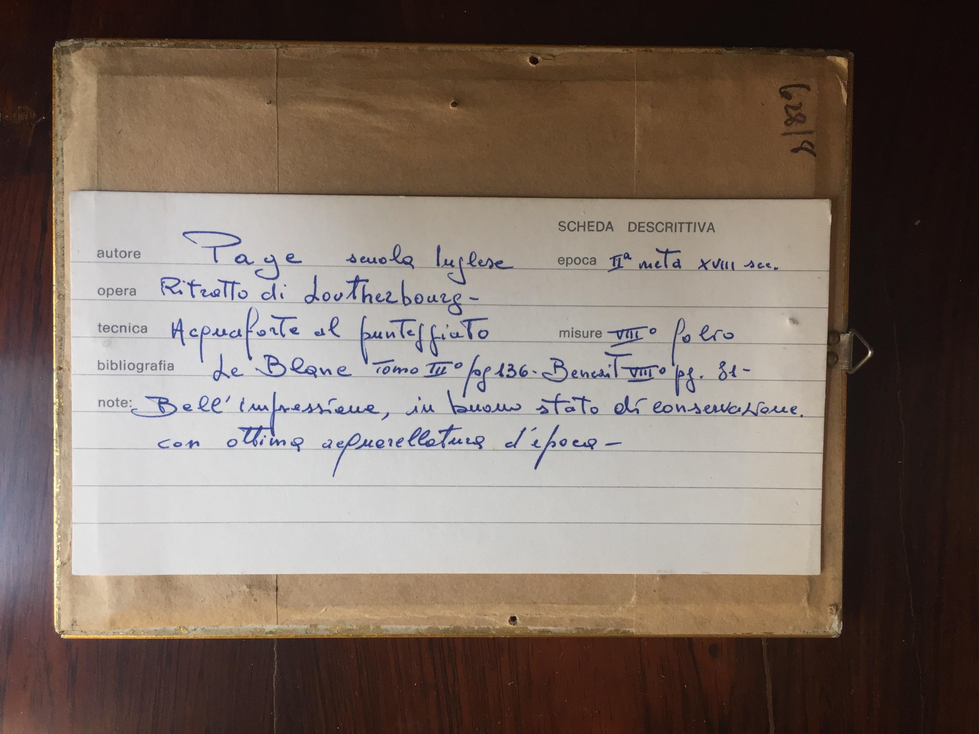 Philip James Loutherbourg-Porträt, Englische Miniatur-Papier-Radierung, 18. Jahrhundert im Angebot 4