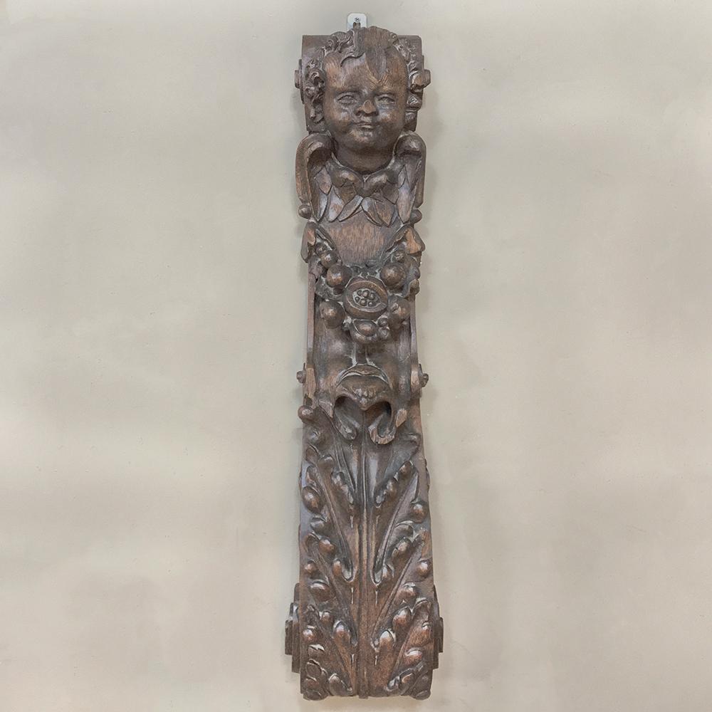 Italian 18th Century Pilaster Carving For Sale