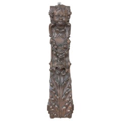 Antique 18th Century Pilaster Carving