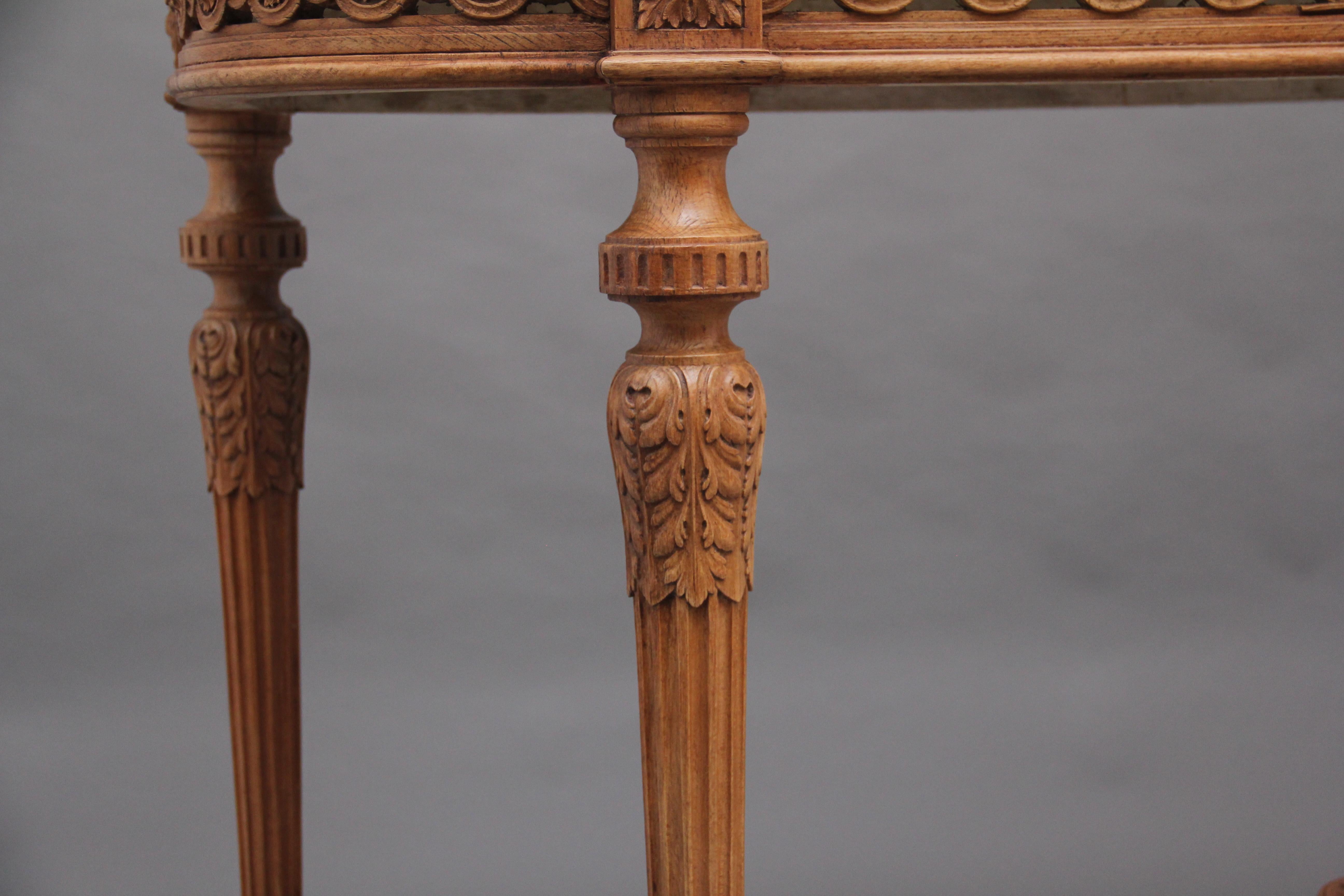 18th Century Pine and Marble Console Table 5