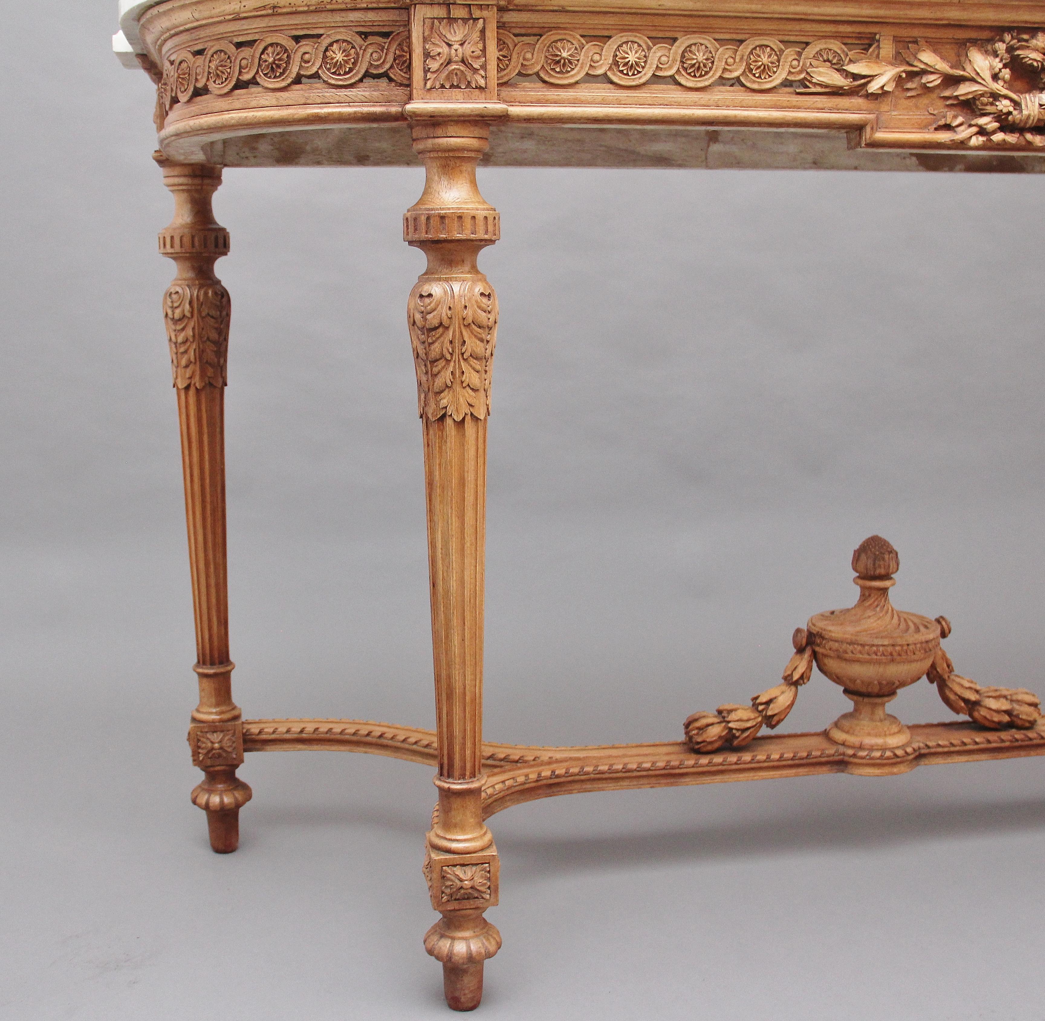 Late 18th Century 18th Century Pine and Marble Console Table