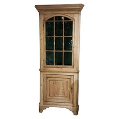 18th Century Pine Corner Cupboard