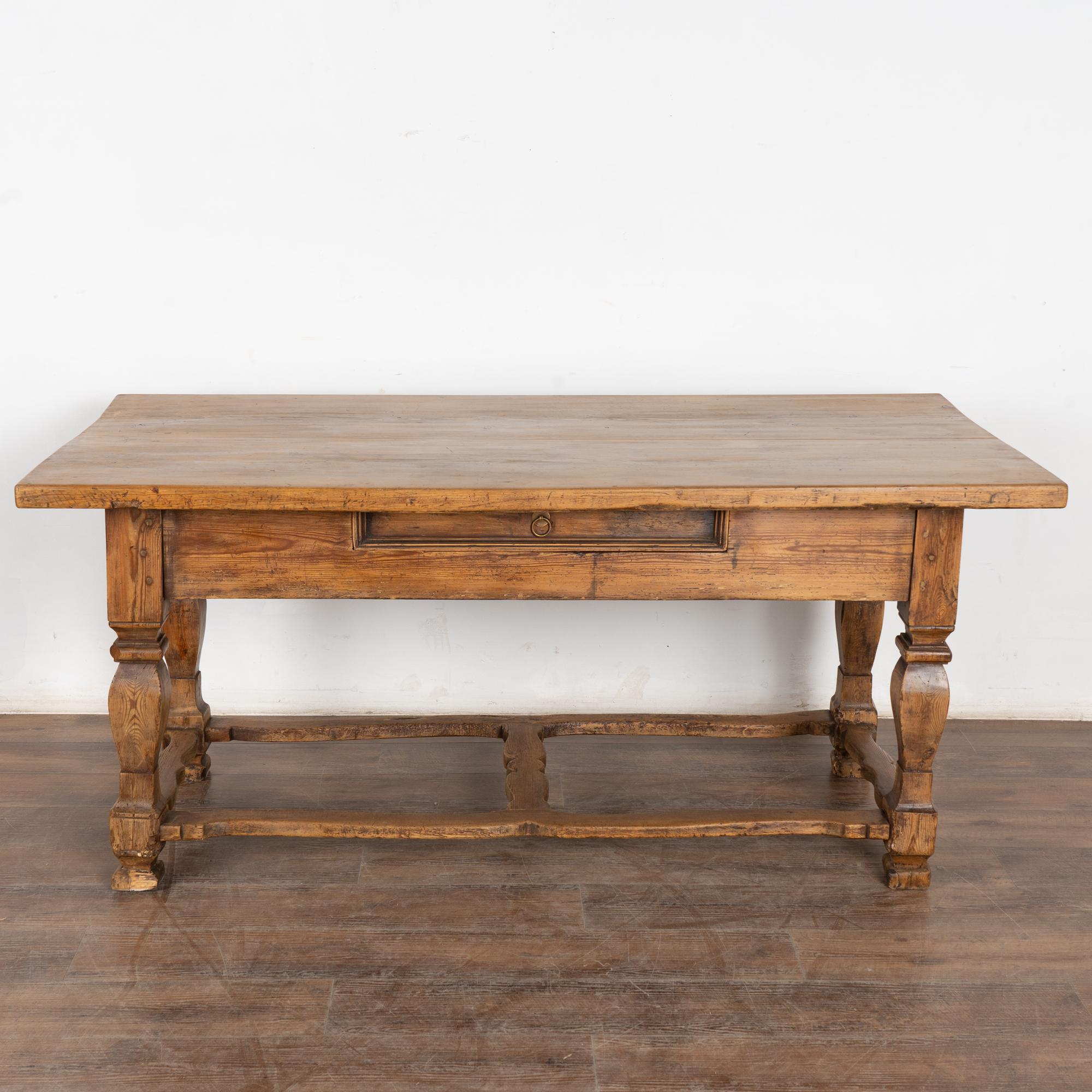 Swedish 18th Century Pine Library Table Console from Sweden For Sale