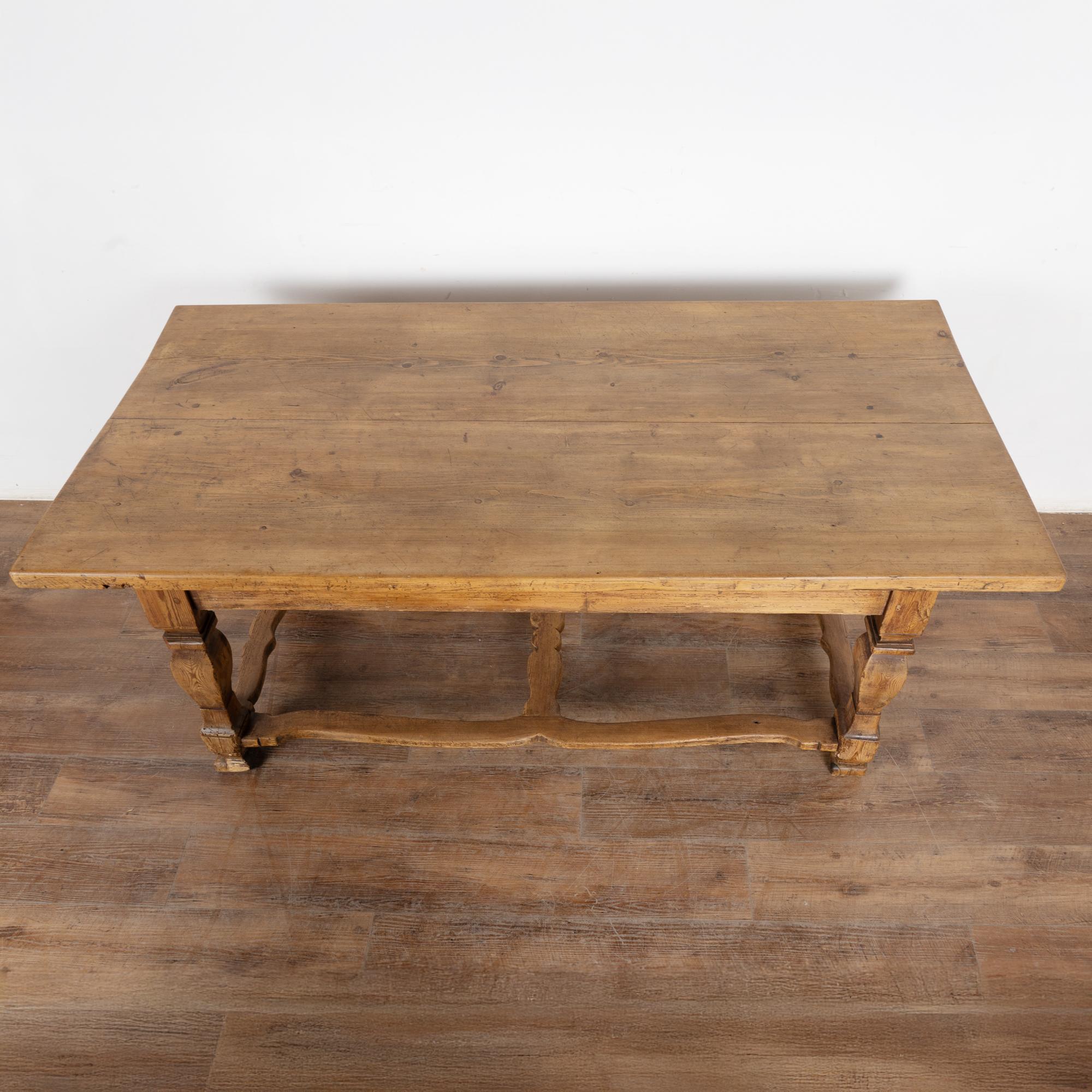 18th Century Pine Library Table Console from Sweden In Good Condition For Sale In Round Top, TX