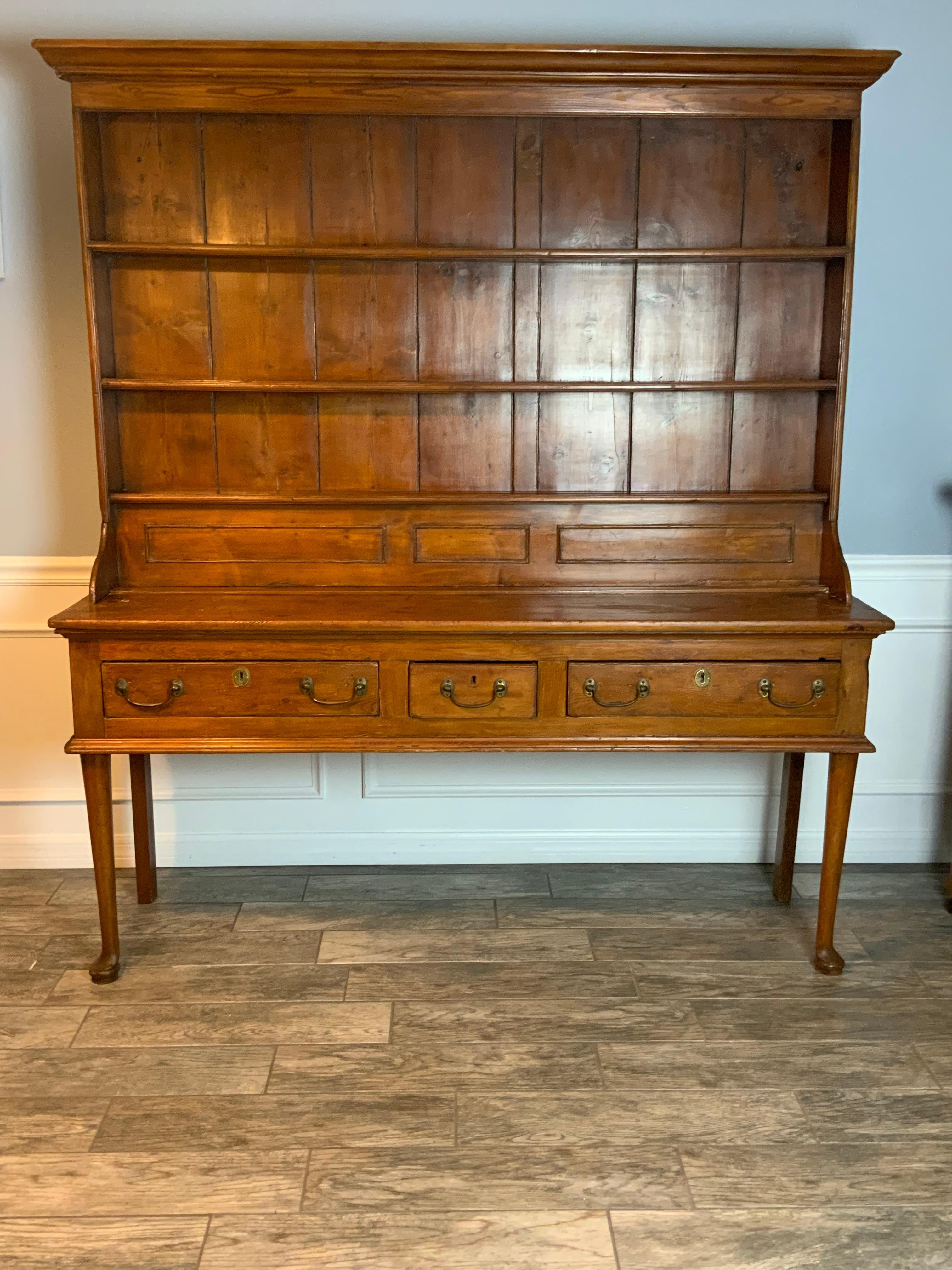 18th Century Pine Welsh Dresser 8