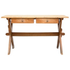 18th Century Pine Wood Swedish Rectangular Easel Side Table
