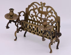 18th Century Polish Brass Hanukkah Lamp