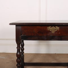18th Century Polished Oak Lamp Table