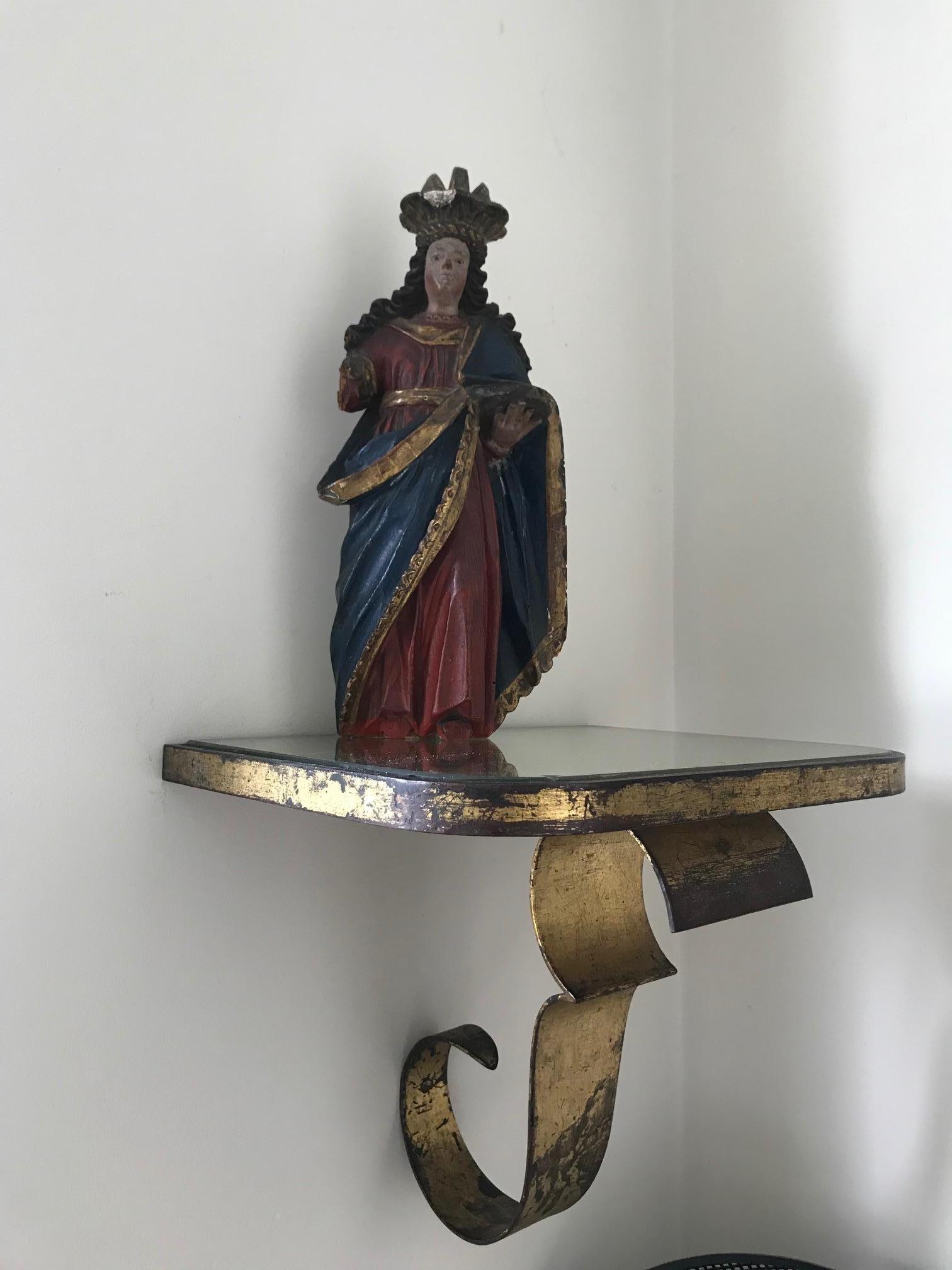 18th Century Polychrome Statue For Sale 6