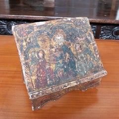 18th Century Polychrome Wooden Bookrest