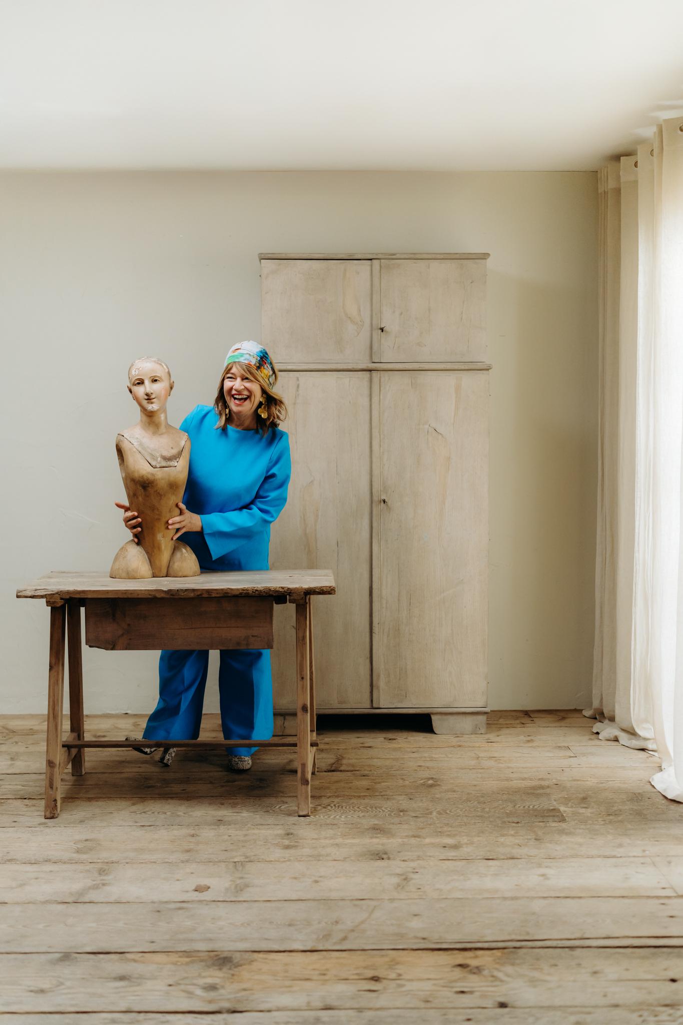 figura de santos de madera de pino policromada del siglo xviii/maniquí de procesión/capipote Pino en venta