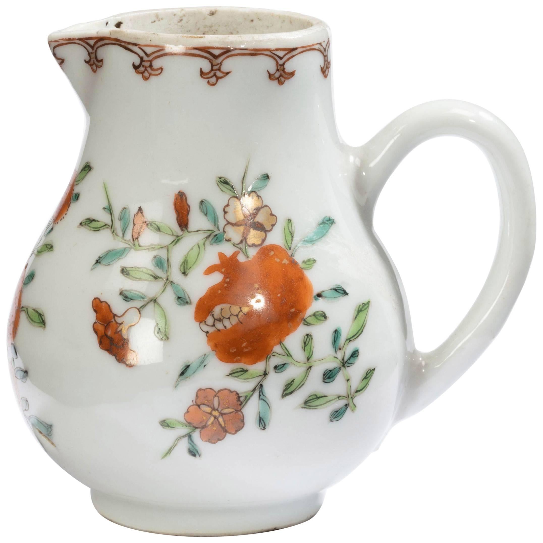 18th Century Porcelain Sparrow Beak Jug For Sale