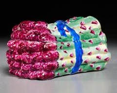 18th Century Porcelain Trompe L'oeil Asparagus Tureen, Probably Thuringian