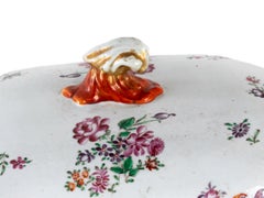 18th Century Porcelain Tureen Lid by Portuguese India Company
