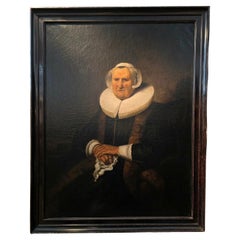 18th Century Portrait After Ferdinand Bols 17th Century of Elisabeth Bas