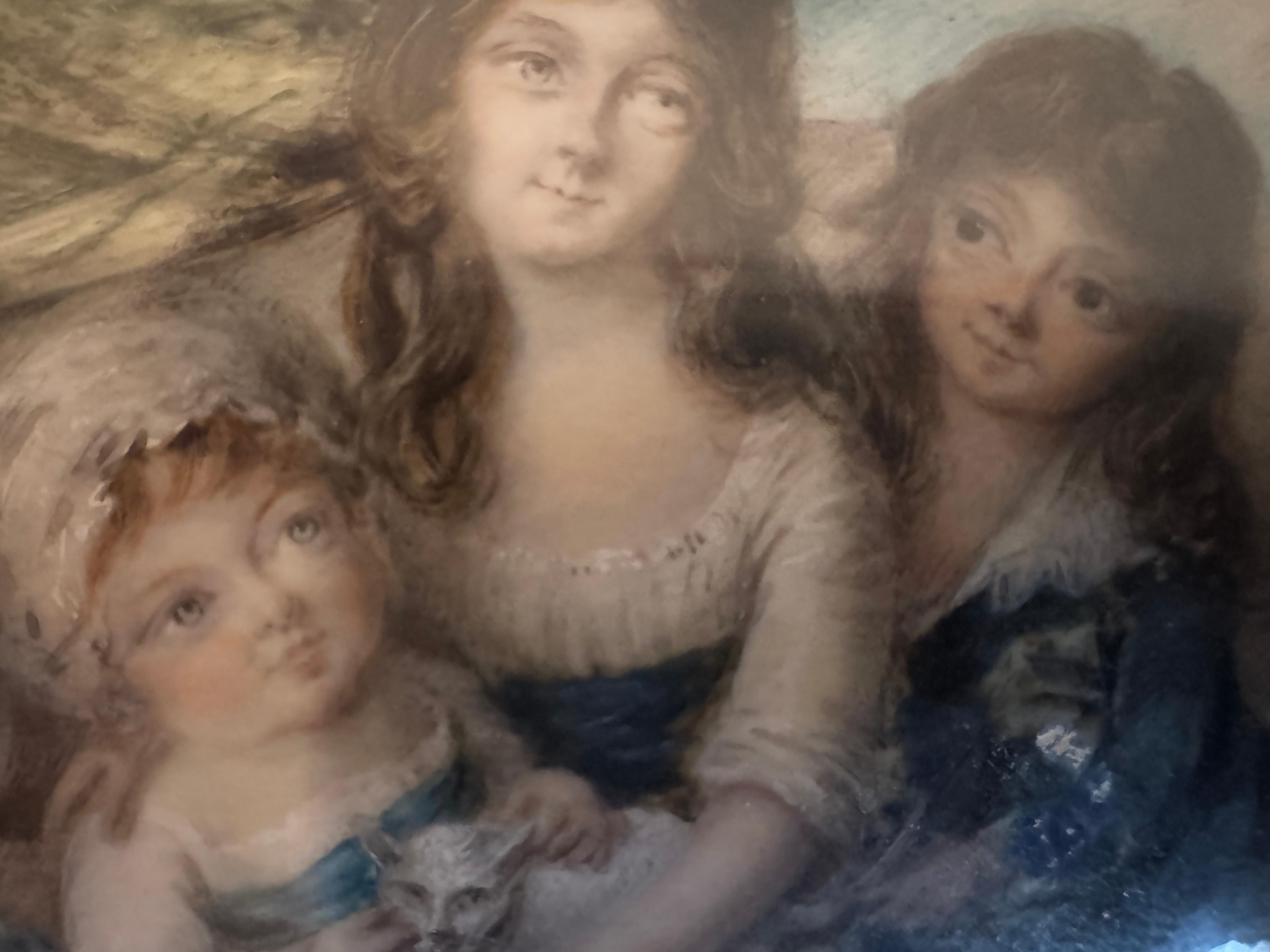 Porträtminiatur aus dem 18. Jahrhundert, Charles Hayter (1761 -1835) zugeschrieben (Rokoko) im Angebot