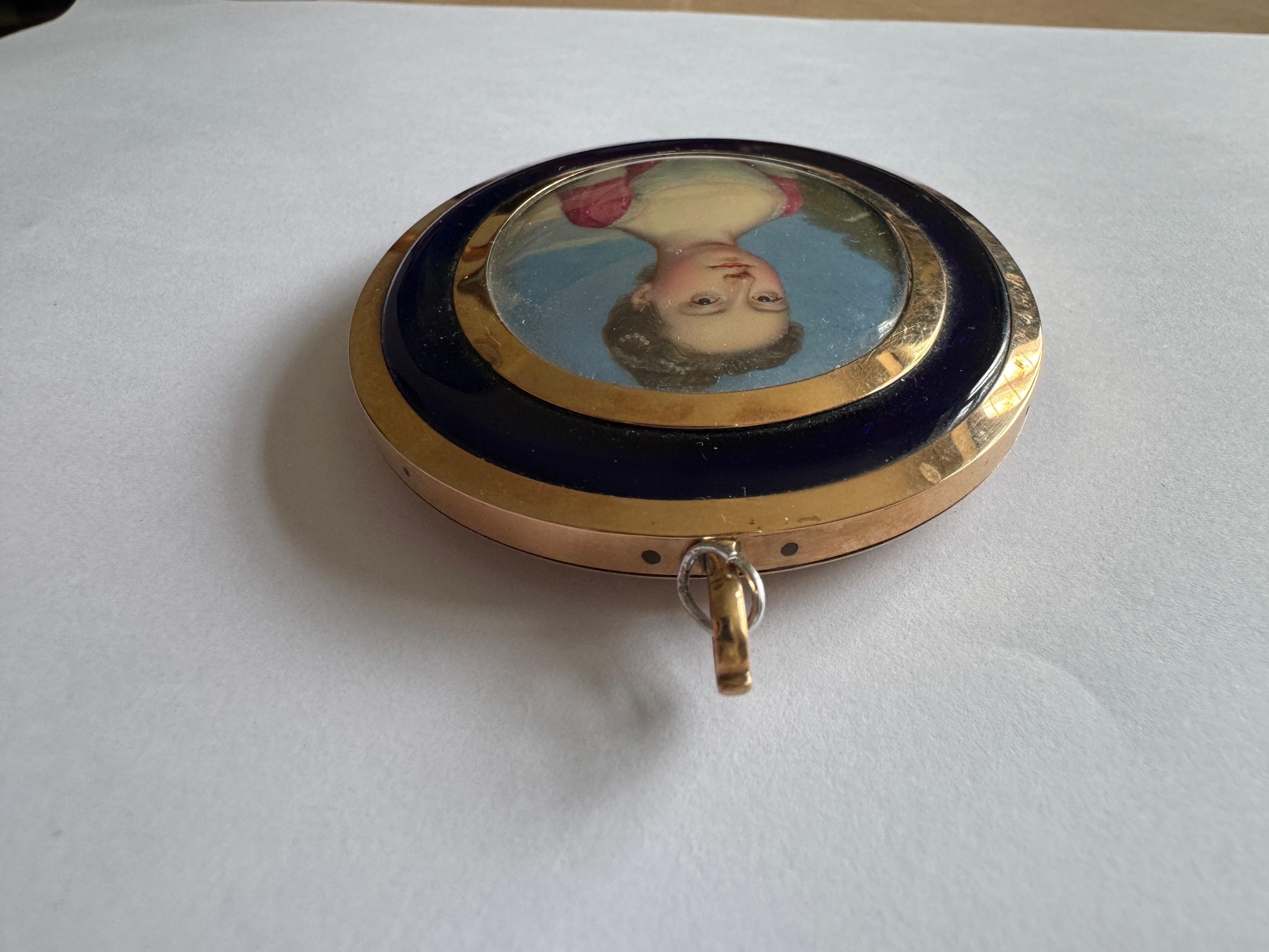 18th Century Portrait Miniature Attributed to Christian Friedrich Zincke In Good Condition For Sale In Basildon, GB