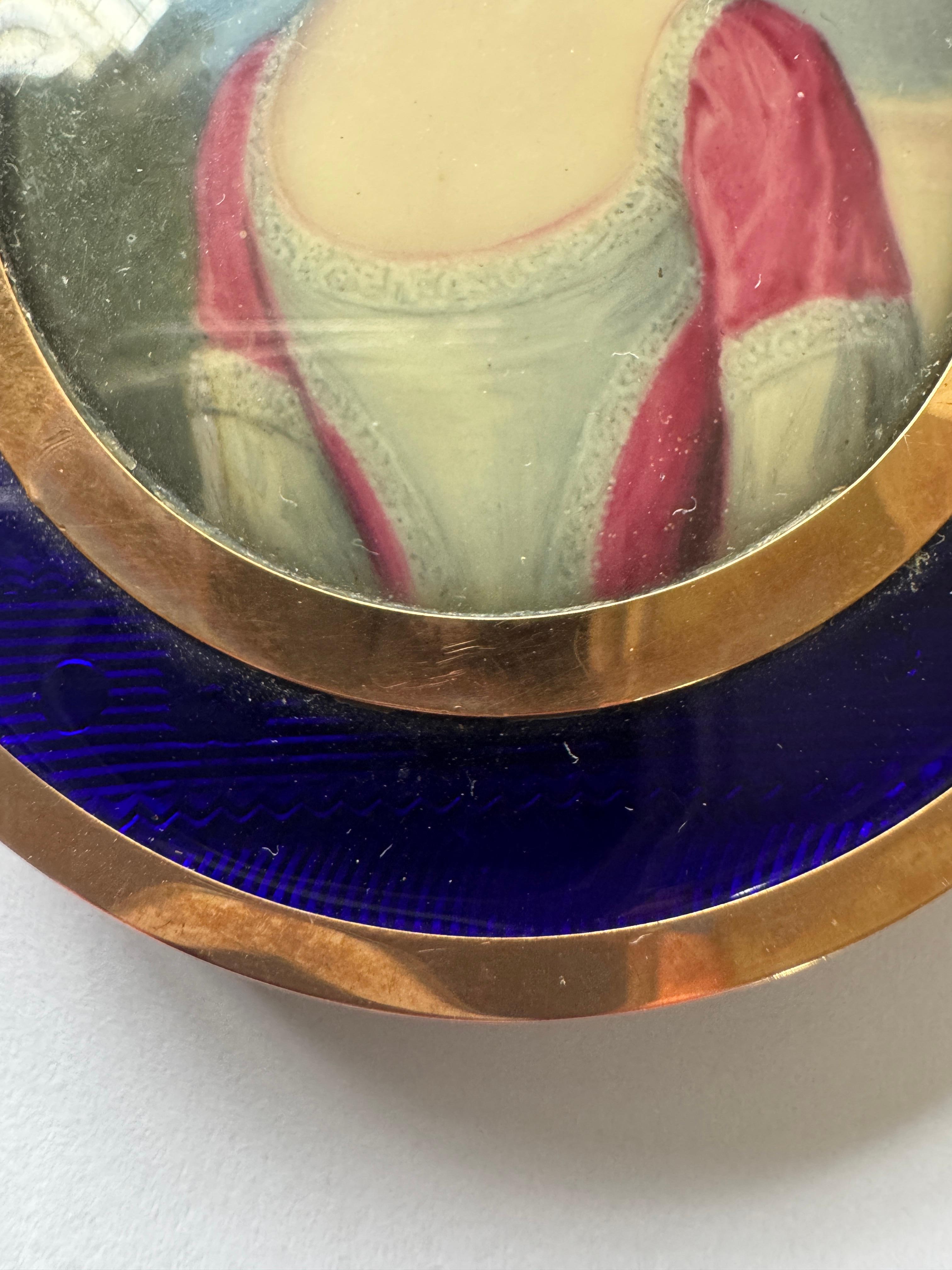 18th Century Portrait Miniature Attributed to Christian Friedrich Zincke For Sale 1