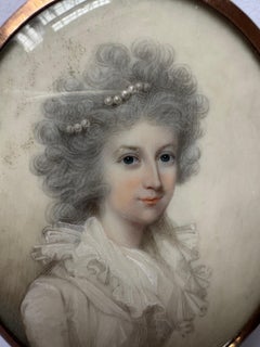 Ritratto in miniatura del XVIII secolo attribuito a George Engleheart (1750-1829)
