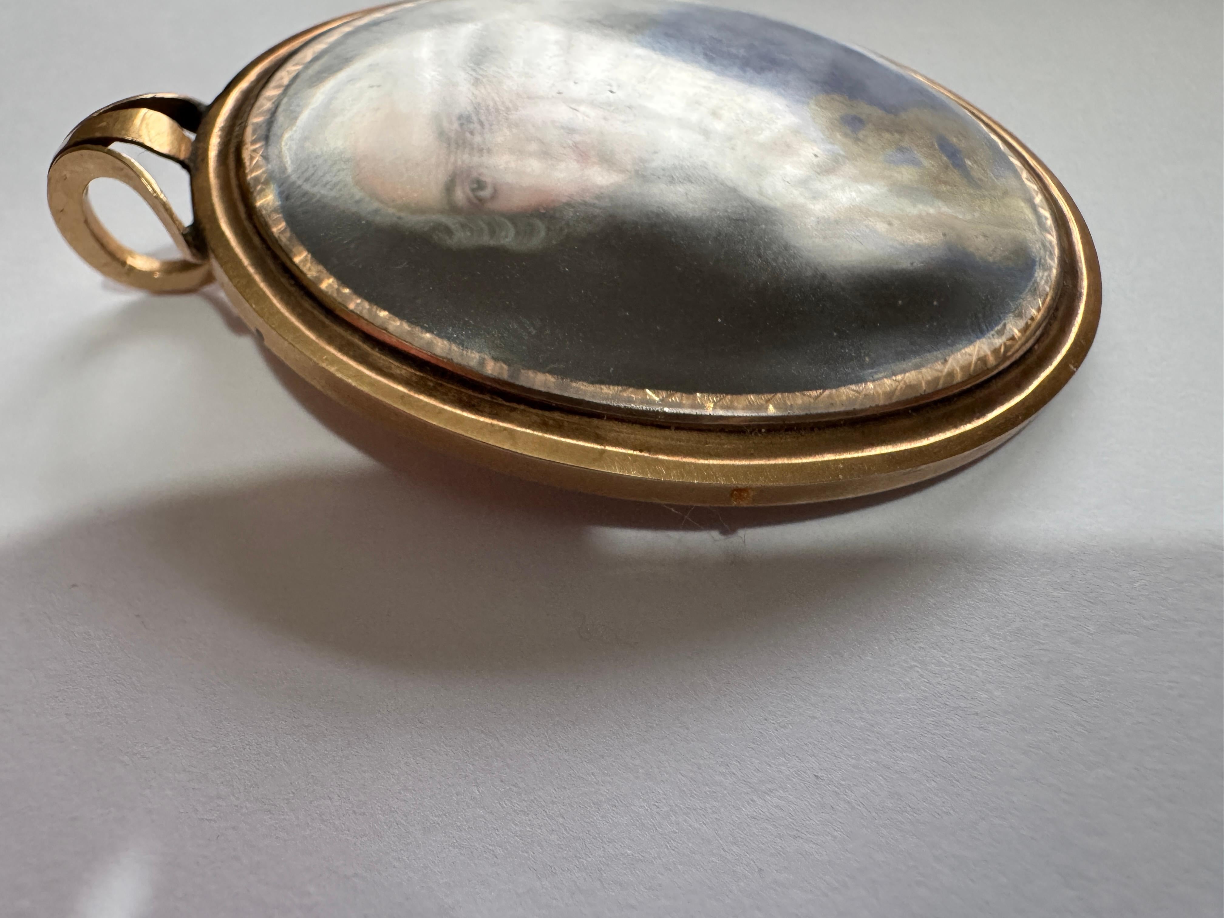 18th Century Portrait Miniature Attributed to Jean Etienne Liotard (1702 -1789) In Good Condition For Sale In Basildon, GB