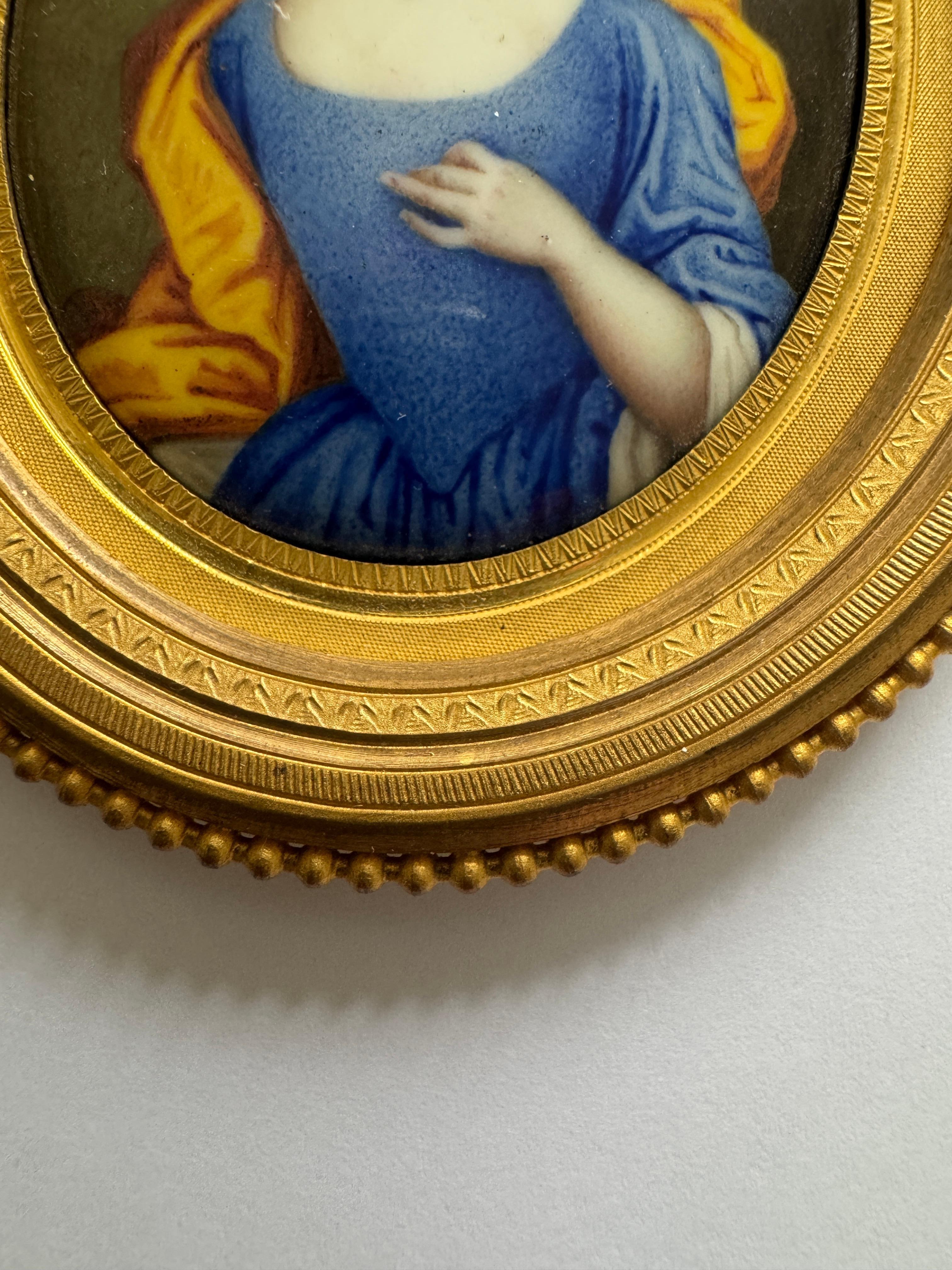 English 18th Century Portrait Miniature of a Child For Sale