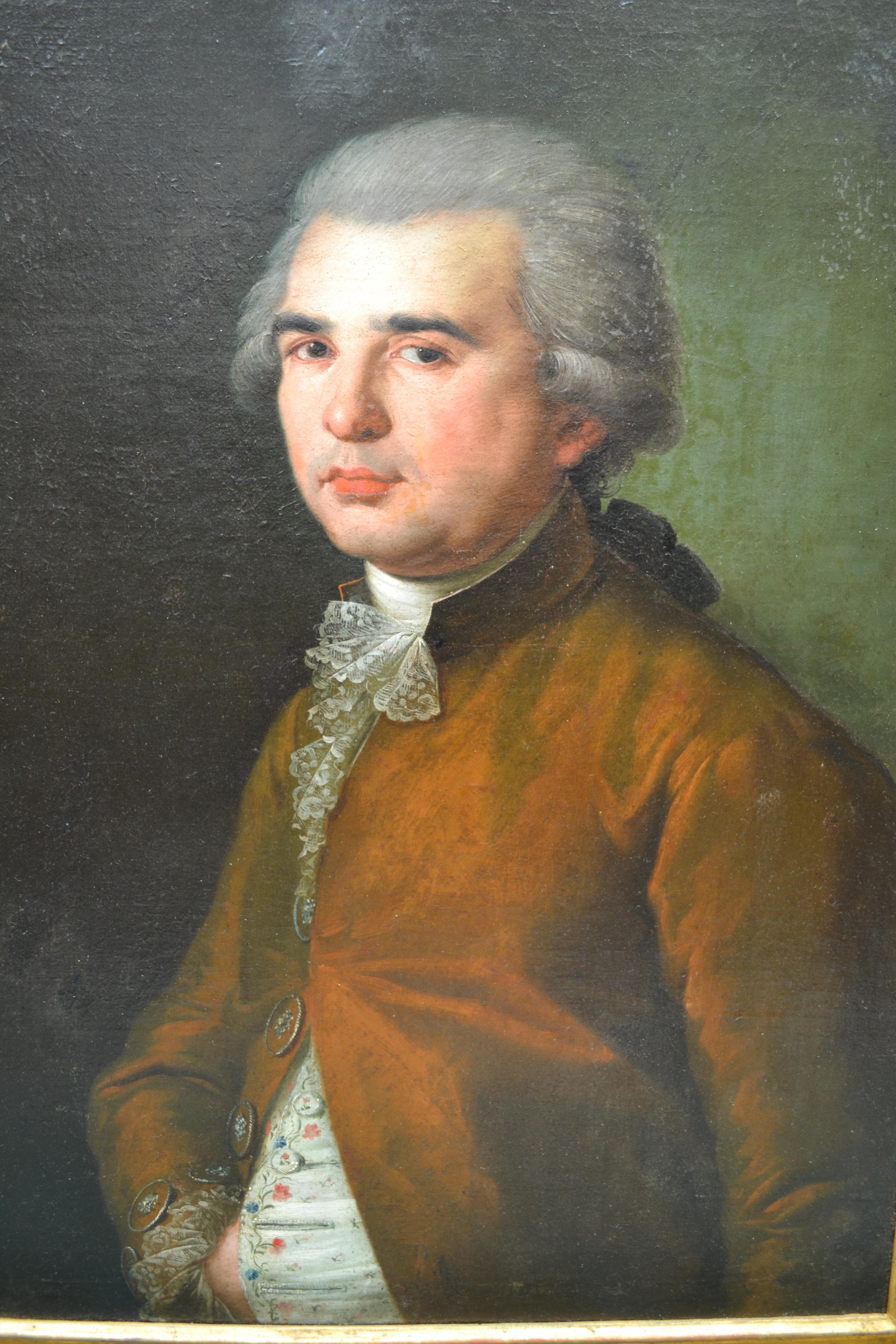 Ritratto di un gentiluomo aristocratico francese del XVIII secolo in vendita 1