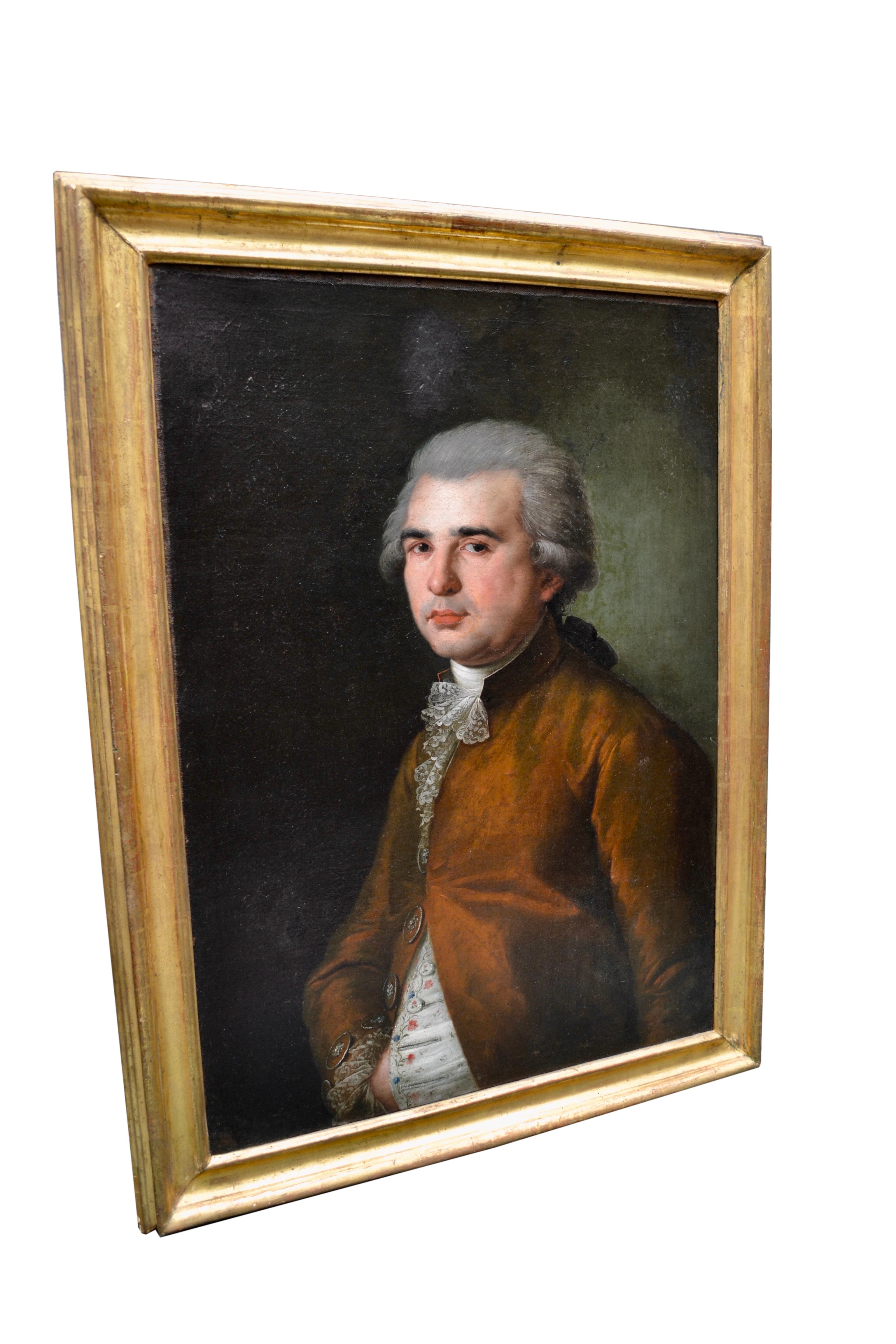 Porträt eines französischen aristokratischen Gentleman aus dem 18. Jahrhundert (Louis XVI.) im Angebot