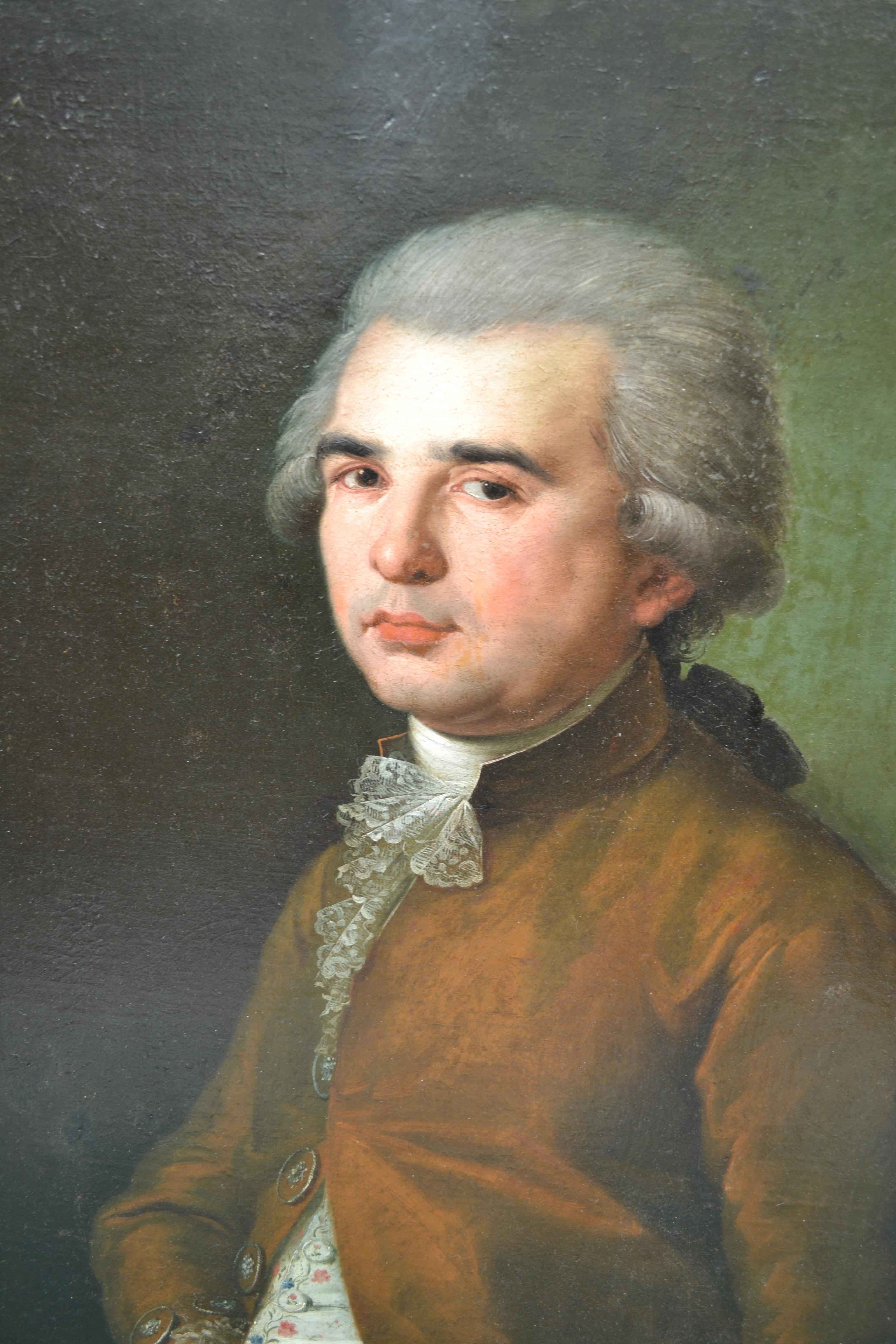 Porträt eines französischen aristokratischen Gentleman aus dem 18. Jahrhundert im Angebot 2