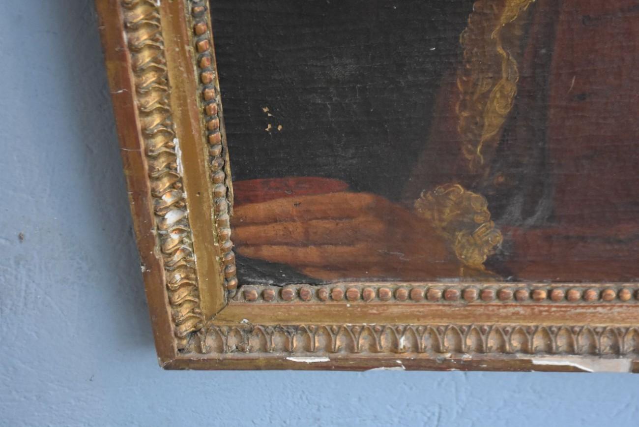 18th Century and Earlier 18th Century Portrait of a Gentleman Oil on Canvas For Sale