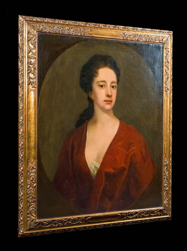 18th Century Portrait of a Lady Circle of Michael Dahl, Oil on Canvas