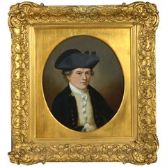Antique 18th Century Portrait of a Naval Officer