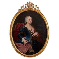 PORTRAIT DU 18e SIÈCLE D'UNE FEMME NOBLE VÉNÉTIENNE