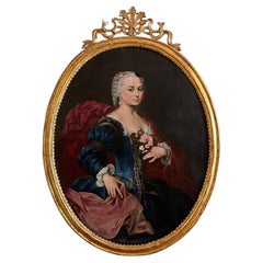 18. Jahrhundert PORTRAIT eines VENETIAN NOBLEWOMAN