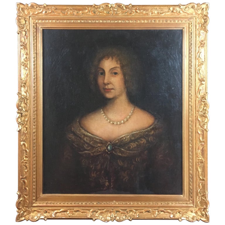 18th Century Portrait of a Woman Wearing Pearls, French at 1stDibs 18th Century French Women