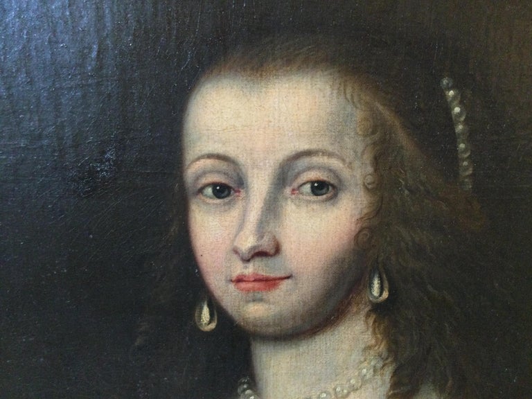 18th Century Portrait of an Aristocratic Lady, England For Sale 1