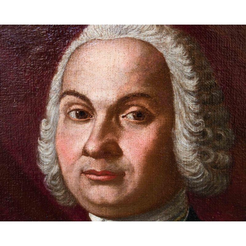 Portrait de Felice Paganoni du 18ème siècle, peinture à l'huile sur toile en vente 3