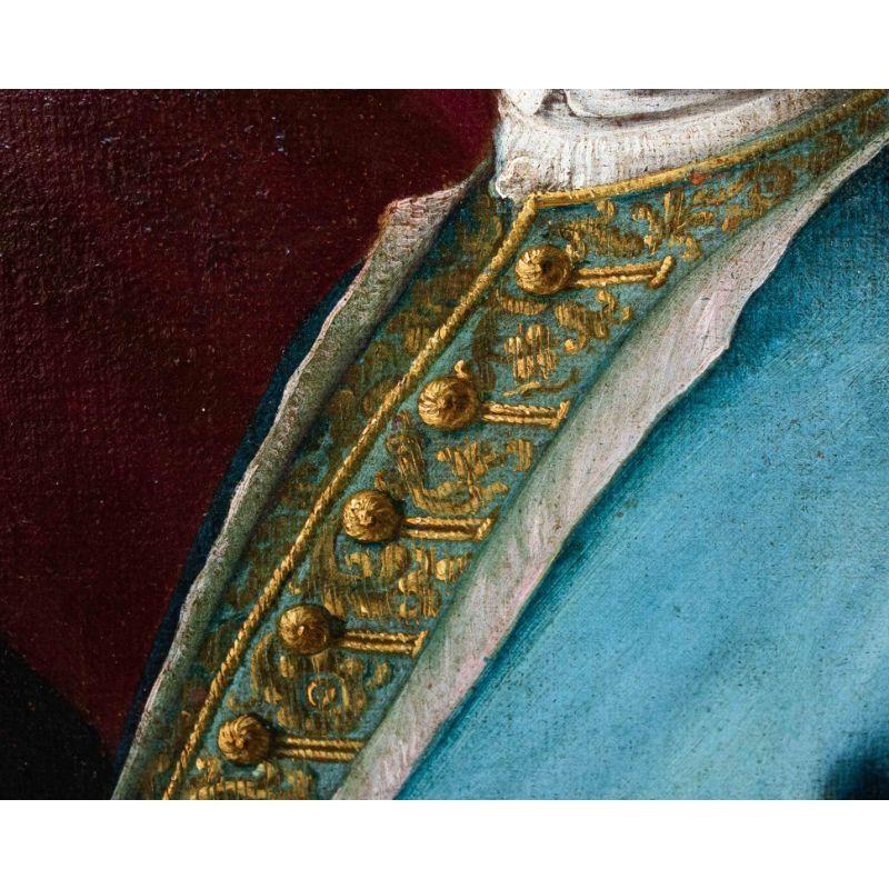 Portrait de Felice Paganoni du 18ème siècle, peinture à l'huile sur toile en vente 7
