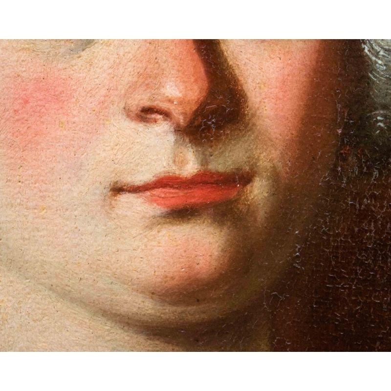 18th Century Portrait of Giulia Augusta Albani Oil on Canvas by Ceccarini 7